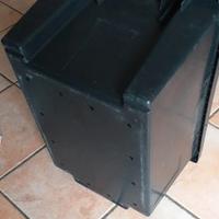 casse nere in plastica con maniglie