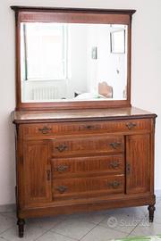Cassettone con specchiera inizio Novecento