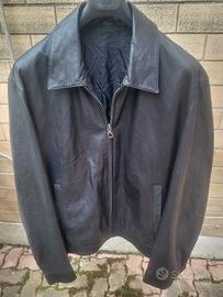 giacca pelle Salvatore Ferragamo uomo