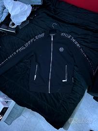maglia con zip philip plein