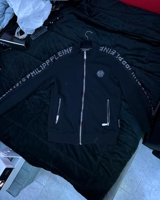 maglia con zip philip plein