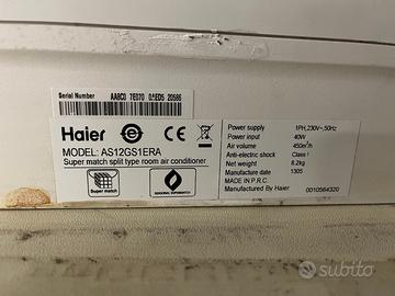 CLIMATIZZATORE HAIER DUAL 12000 + 12000