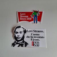 due adesivi levis strauss vintage