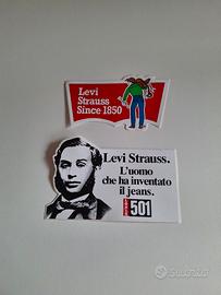 due adesivi levis strauss vintage