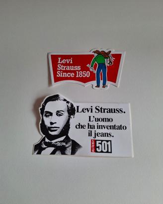 due adesivi levis strauss vintage