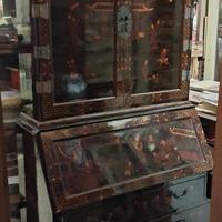 MOBILE SCRITTOIO ORIENTALE LACCATO anni '60