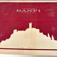Cassa legno 6 bott. vino CASTELLO BANFI MONTALCINO