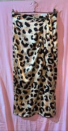Gonna portafoglio leopardata