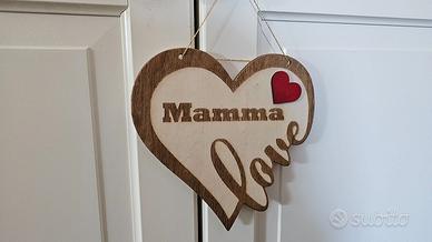 Cuore grande FESTA DELLA MAMMA personalizzabile