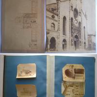 Immagini d'epoca dettaglio di Chiesa e altri a b/n