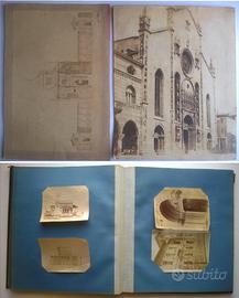 Immagini d'epoca dettaglio di Chiesa e altri a b/n