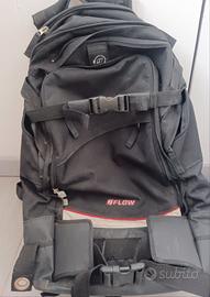 zaino snowboard alpinismo Flow