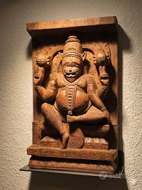 Pannello Intaglio Indiano Narasimha