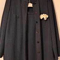 tailleur gessato donna