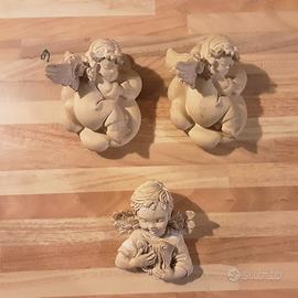3 Angioletti ornamentali Putti