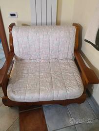 Poltrona letto in legno