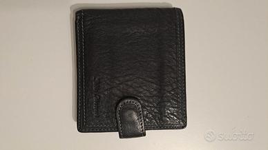 portafoglio Fabio Massari nero in pelle