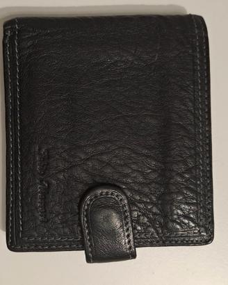 portafoglio Fabio Massari nero in pelle