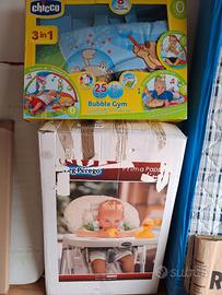 Seggiolone e palestrina bambini