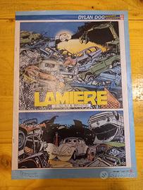 DYLAN DOG Lamiere inserto  "auto oggi" AUTOGRAFATO