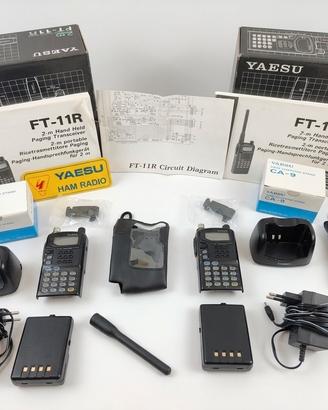 Coppia Ricetrasmittenti Yaesu FT-11R VHF
