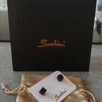 Sodini orecchini cubi neri 