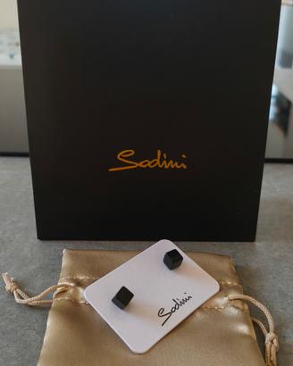 Sodini orecchini cubi neri 