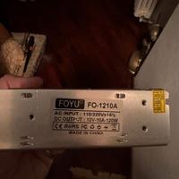 POWER SUPPLY 12V 10A FO-1210A alimentatore TVCC