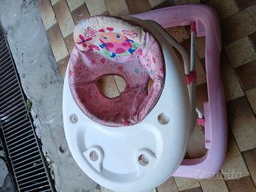 Girello per bambini di colore rosa