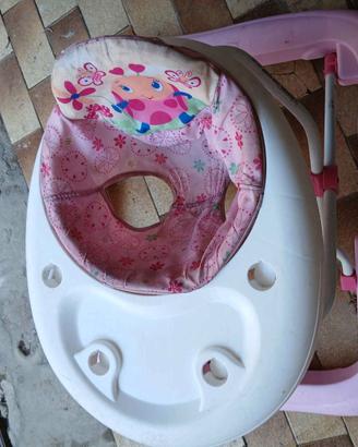 Girello per bambini di colore rosa