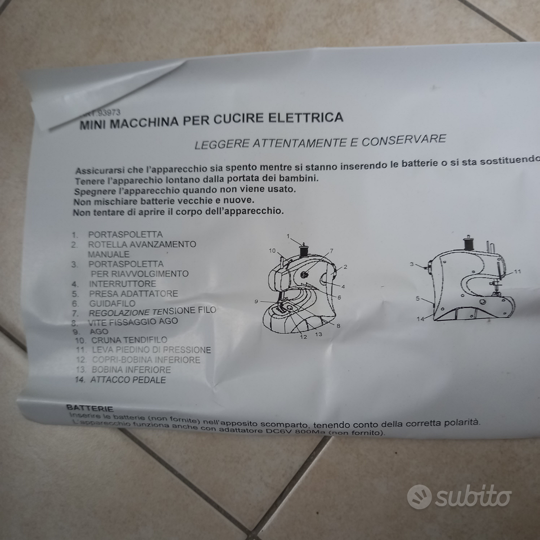 Mini Macchina da cucire - Elettrodomestici In vendita a Cuneo