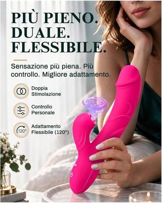 Vibratore Rabbit doppia stimolazione nuovo