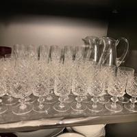 Servizio bicchieri in cristallo