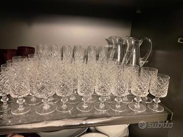 Servizio bicchieri in cristallo