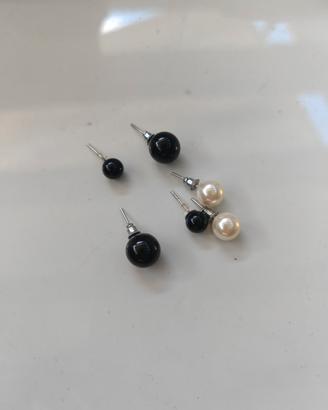 3 coppie di orecchini