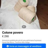 filato nuovo denominato cotone povero 