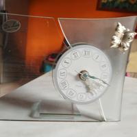 Orologio vetro e argento 