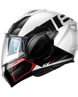 Casco Kappa flip back KV55 BASIC bianco rosso