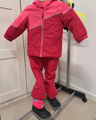 Completo Sci Bambina Fuxia CMP 86