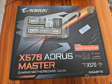 X570 aorus master + ryzen 7 5800x + ram DDR4 32GB