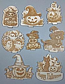 8 decorazioni, addobbo a tema Halloween.