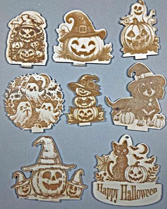 8 decorazioni, addobbo a tema Halloween.
