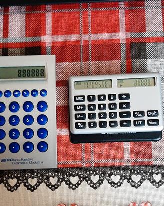2 calcolatrici convertitore vintage
