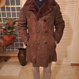 Giaccone pelle Montone imb. Taglia 58 e Cappello