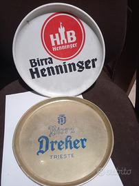 vassoio birra vintage collezionismo modernariato 