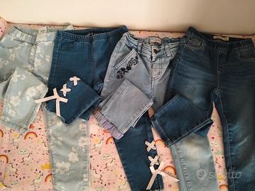 Lotto 4 Jeans Bambina 4 anni ottime marche 