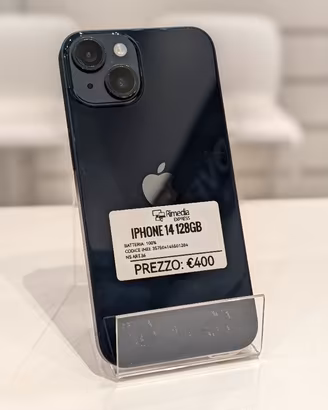 iPhone 14 128GB nero usato garanzia 