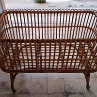 Culla in vimini vintage 