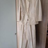ASPESI pantaloni e giacca shantung 100% seta Linea