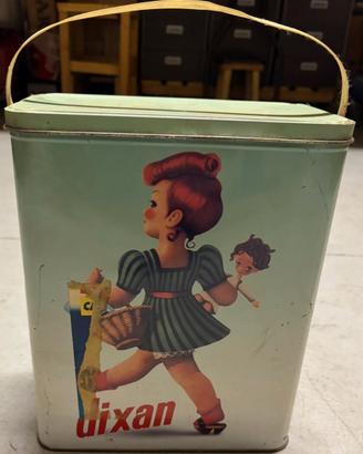 Fustino detersivo DIXAN epoca in latta anni ’50-60